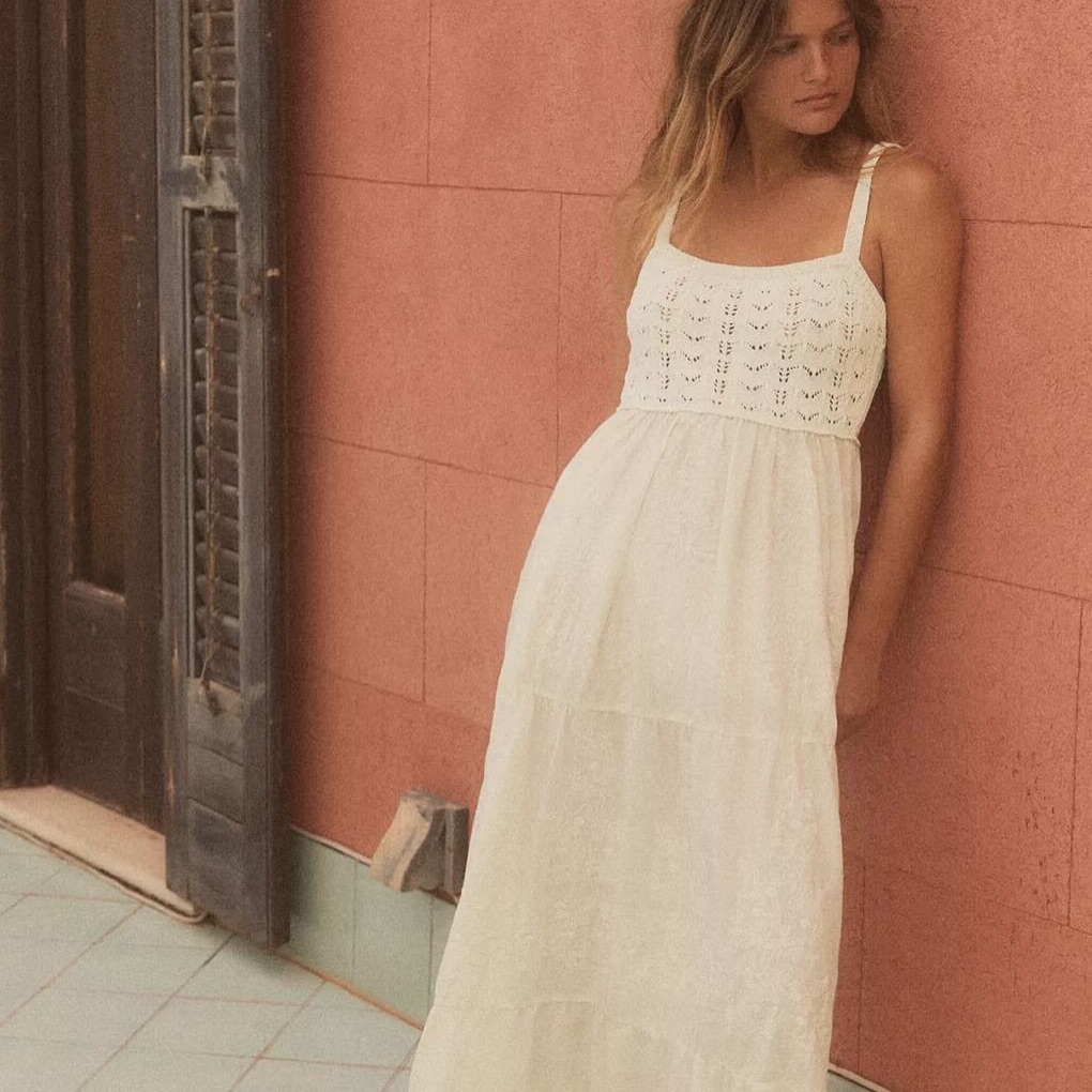 Zara Cream Maxi Dress